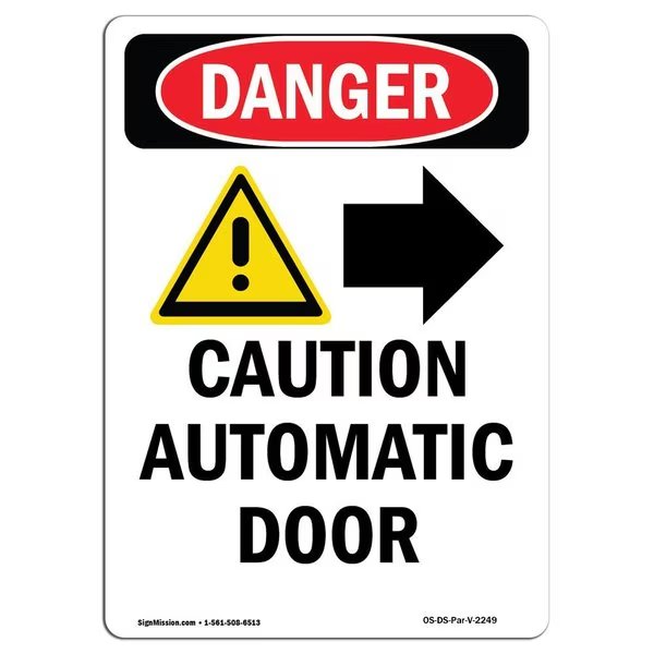 Safety Sign, OSHA Danger, 18